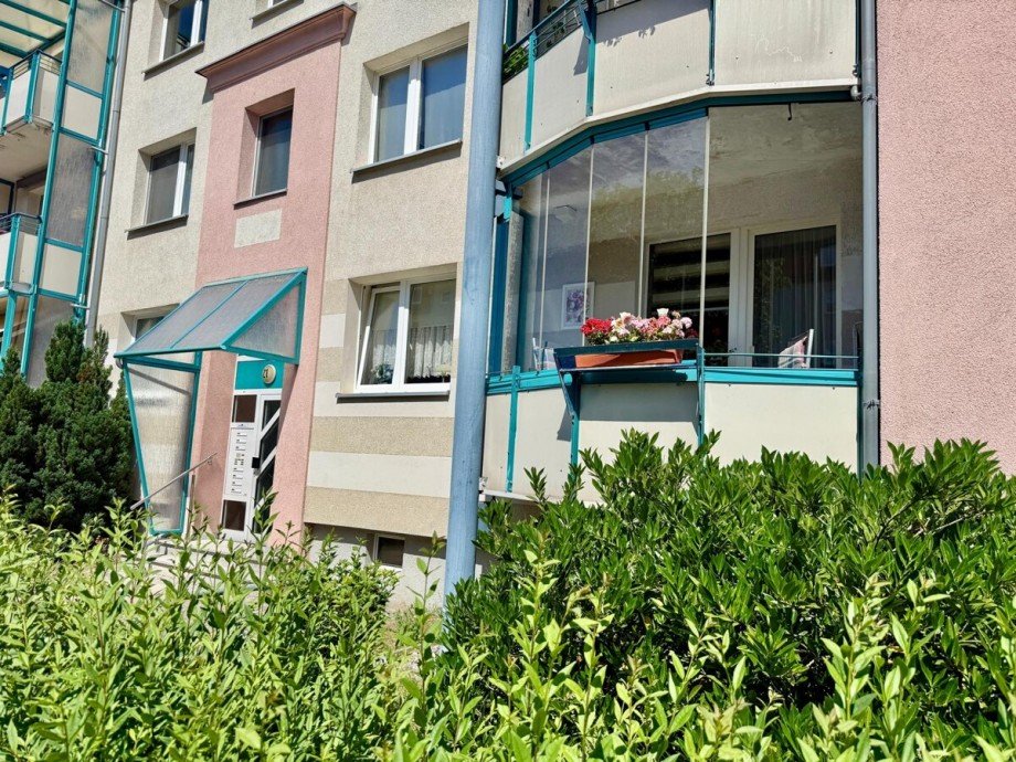 Balkon Erdgeschosswohnung Neubrandenburg