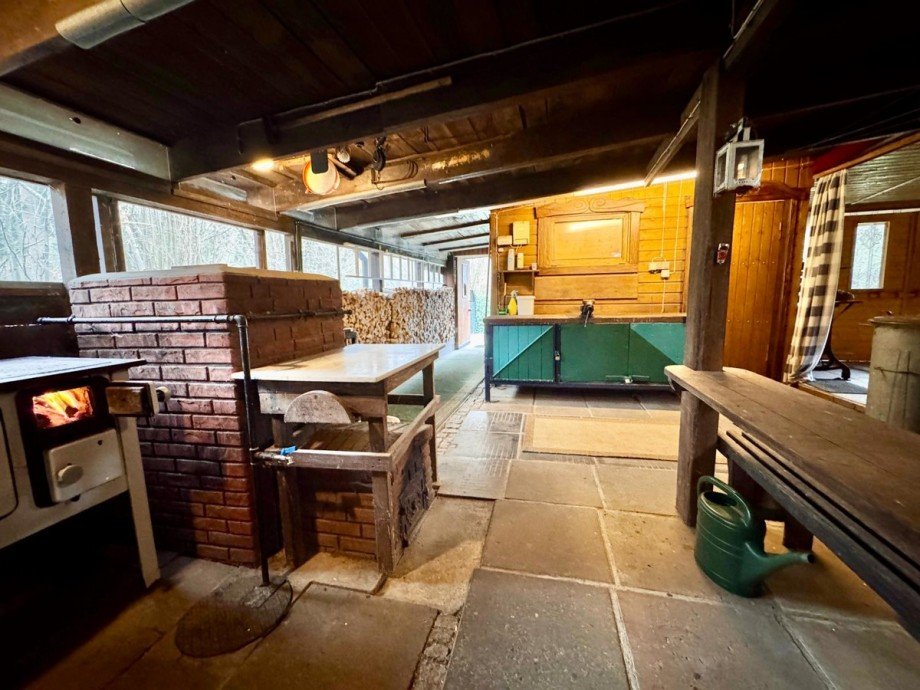 Au�enk�che + Partyraum Ferienhaus Wokuhl-Dabelow / Carolinenhof