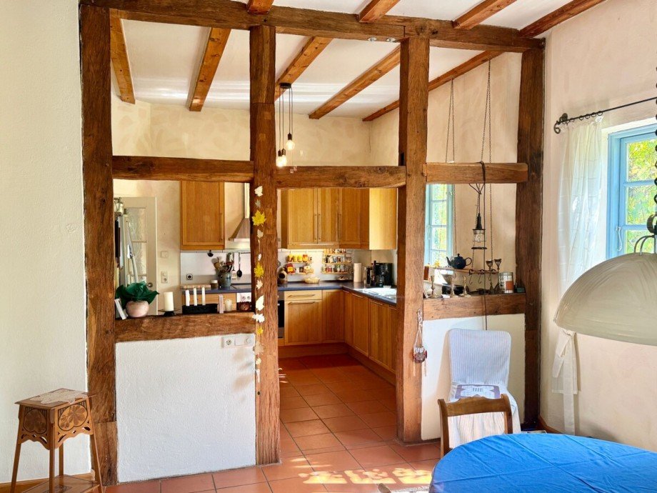 Detail Raumteiler Wohnzimmer / K�che Einfamilienhaus Ankershagen / Rumpshagen