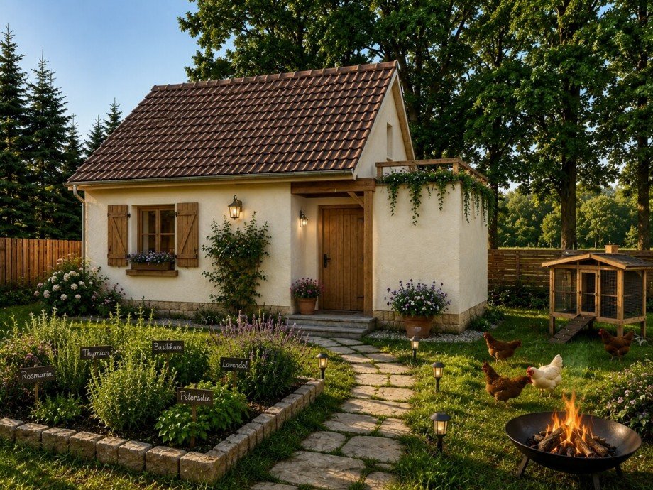 KI G�stehaus Gestaltungsvorschlag Ferienhaus Ahlbeck / Gegensee
