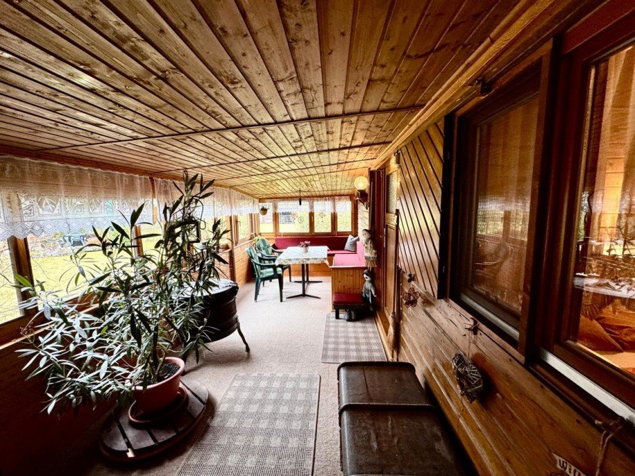 Veranda Ferienhaus Wokuhl-Dabelow / Carolinenhof