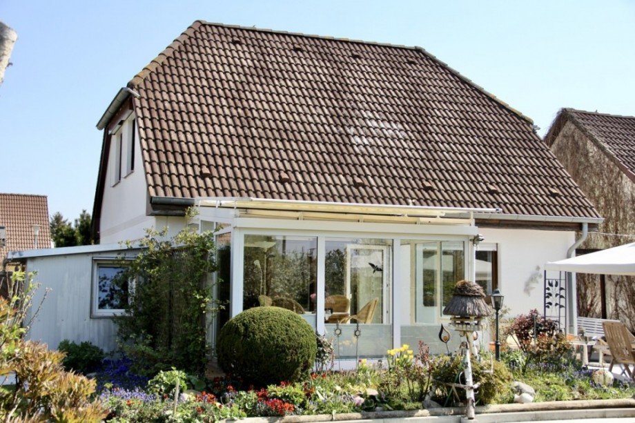 Hausansicht vom Garten Einfamilienhaus Mallin