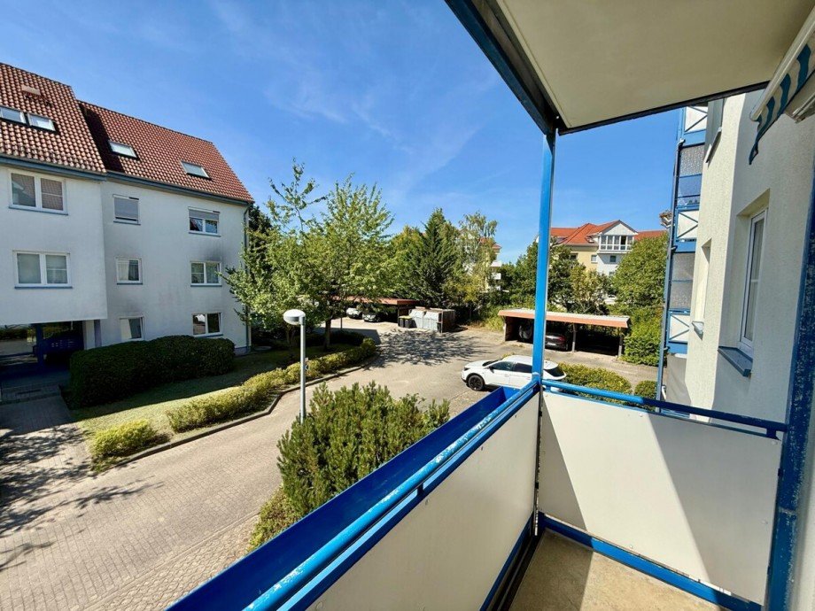 Balkon & Ausblick Erdgeschosswohnung Neubrandenburg