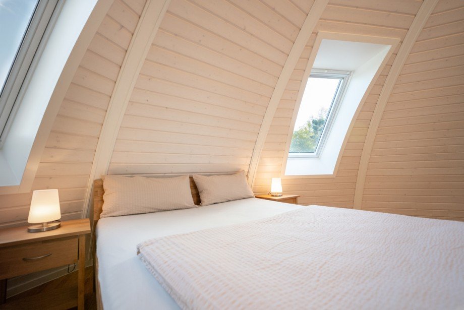 Schlafbereich Ferienhaus Alt Rehse / Wustrow