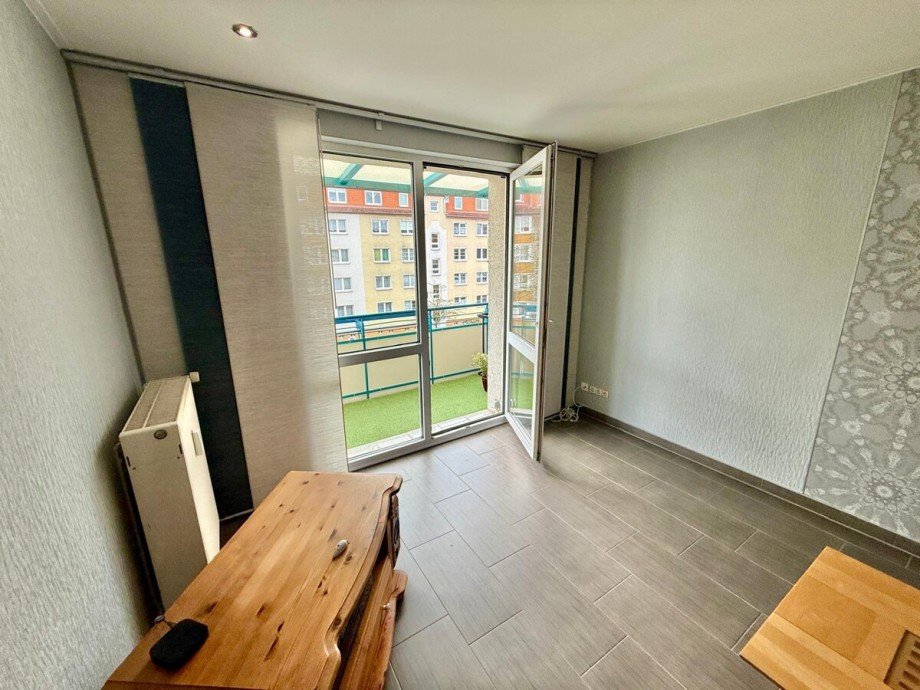 Ausgang Balkon Etagenwohnung Neubrandenburg