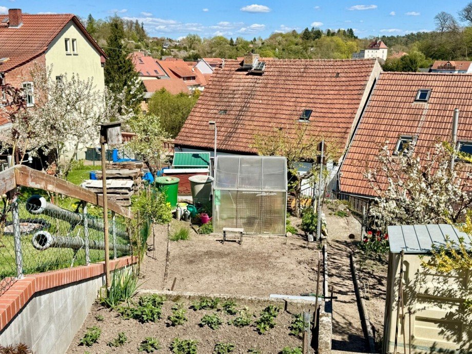 Grundst�ck mit Terrassenanlage Einfamilienhaus Burg Stargard