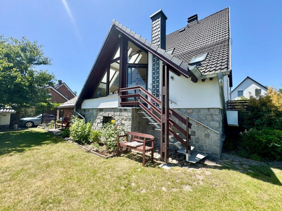 Hausansicht vom Grundst�ck Einfamilienhaus Strasburg