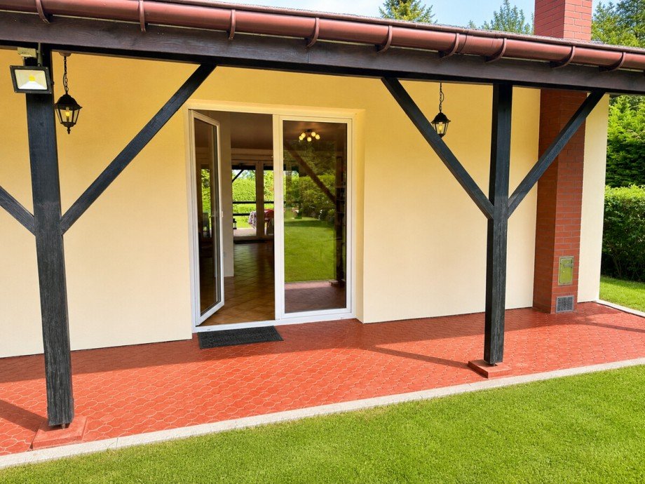 Hintere Terrasse Bungalow Trzcinsko Zdroj
