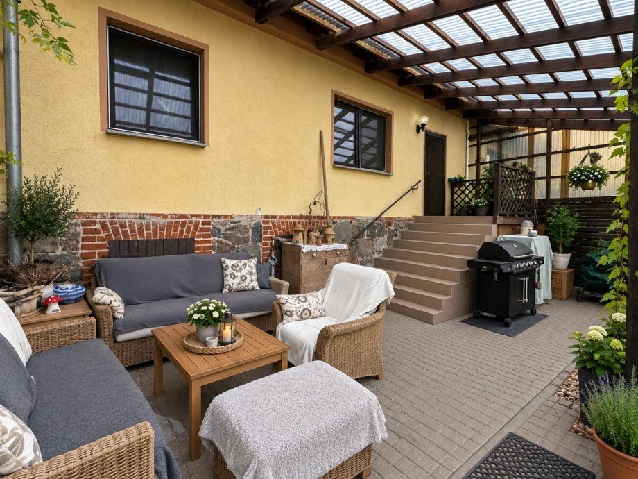 �berdachteterrasse Einfamilienhaus Nadrensee