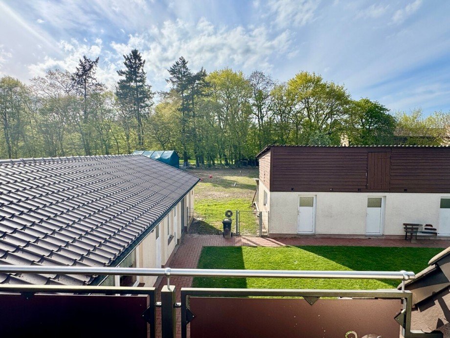 Blick von der Balkonterrasse Einfamilienhaus Werder OT Wodarg