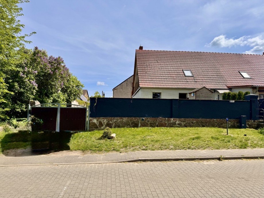 Stra�eneinsicht Doppelhaush�lfte Gartz (Oder) / Hohenreinkendorf