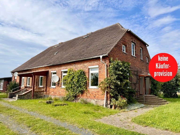 Hausansicht Lindetal / Dewitz Haus HORN IMMOBILIEN ++ VERKAUFT! tolles Anwesen in Randlage, Denkmalschutz + Erbbaupacht, 10 km bis Neubrandenburg