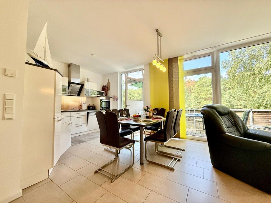 K�che und Essbereich Etagenwohnung Karlshagen