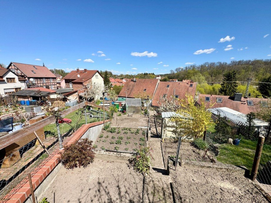 Blick auf das Grundst�ck Einfamilienhaus Burg Stargard