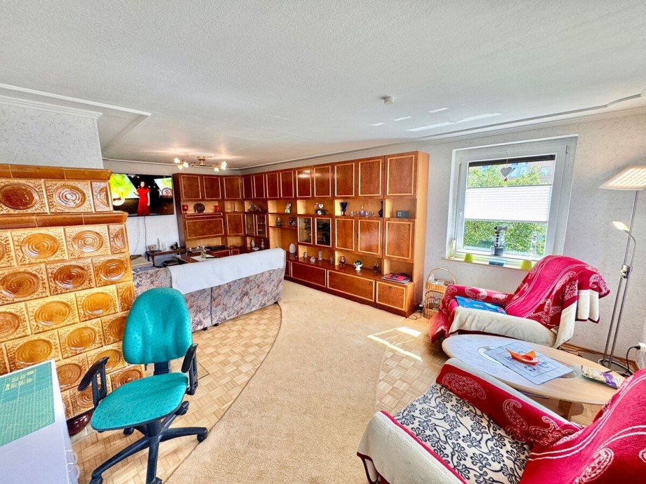 Wohnzimmer mit Kachelofen Einfamilienhaus Ueckerm�nde