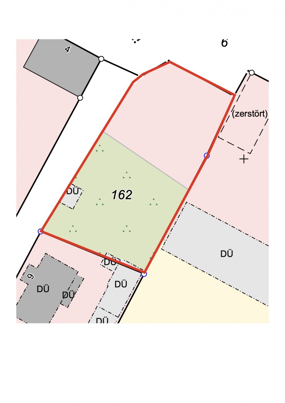 Lageplan Wohngrundst�ck Rossow