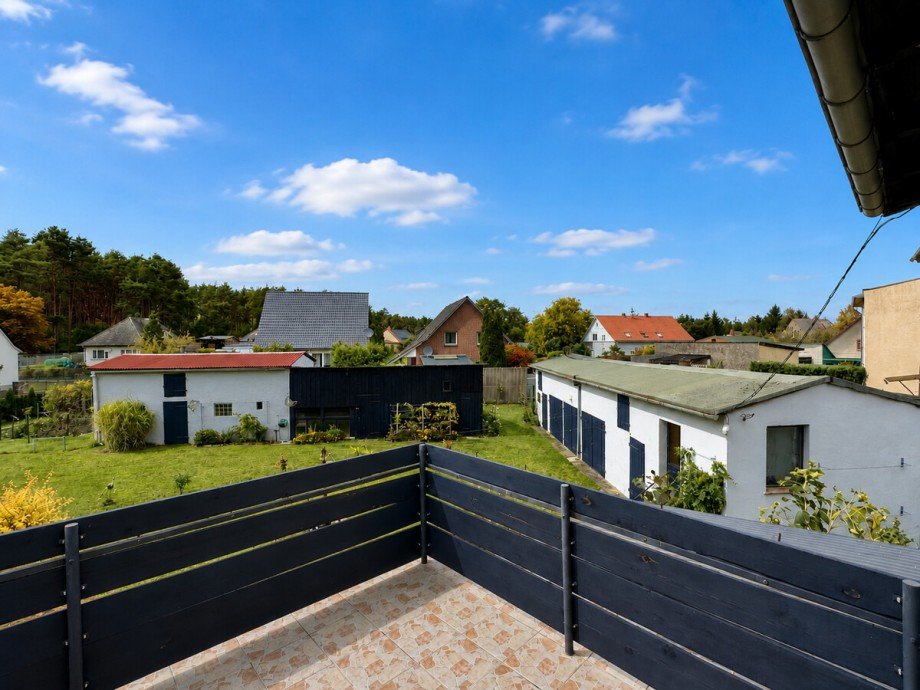 Aussicht Dachterrasse Doppelhaush�lfte Torgelow