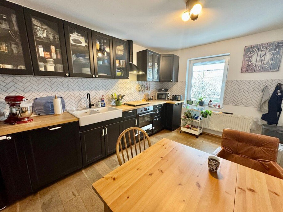 Wohnk�che mit Einbauk�che Einfamilienhaus Viereck