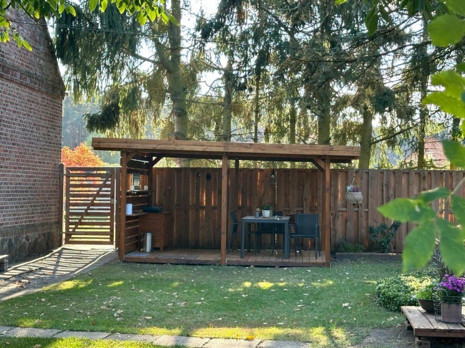 �berdachte Sitzecke Einfamilienhaus Hammer a. d. Uecker