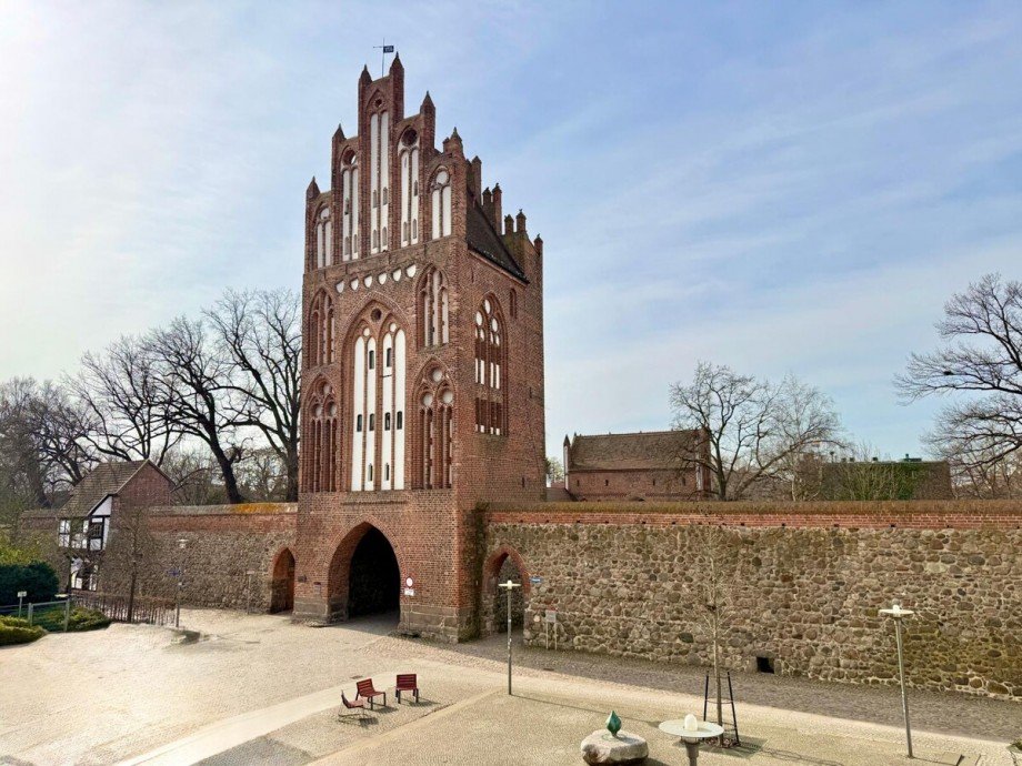 Ausblick Wohnzimmer Etagenwohnung Neubrandenburg