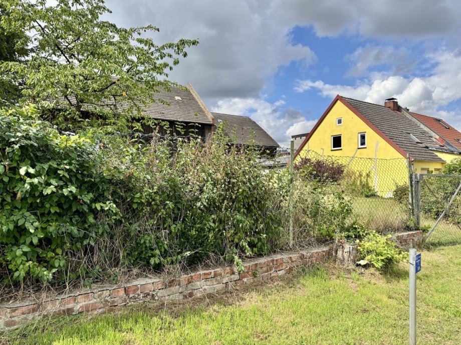 Stra�enansicht Doppelhaush�lfte Gartz (Oder) / Hohenreinkendorf