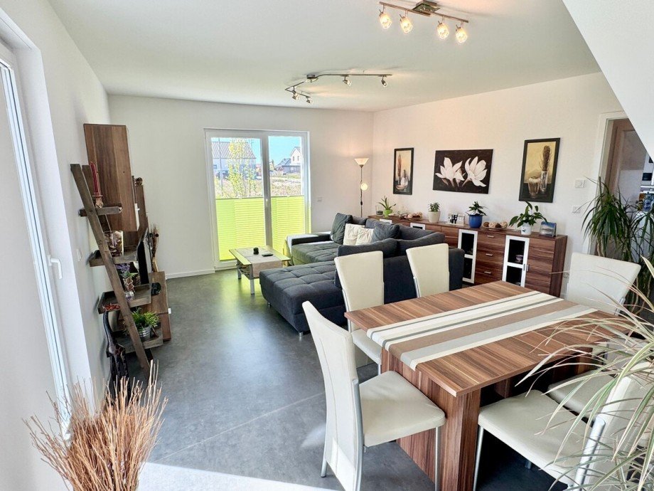 Wohnzimmer Doppelhaush�lfte Neubrandenburg