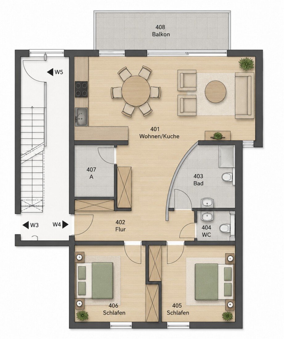  Etagenwohnung Karlshagen