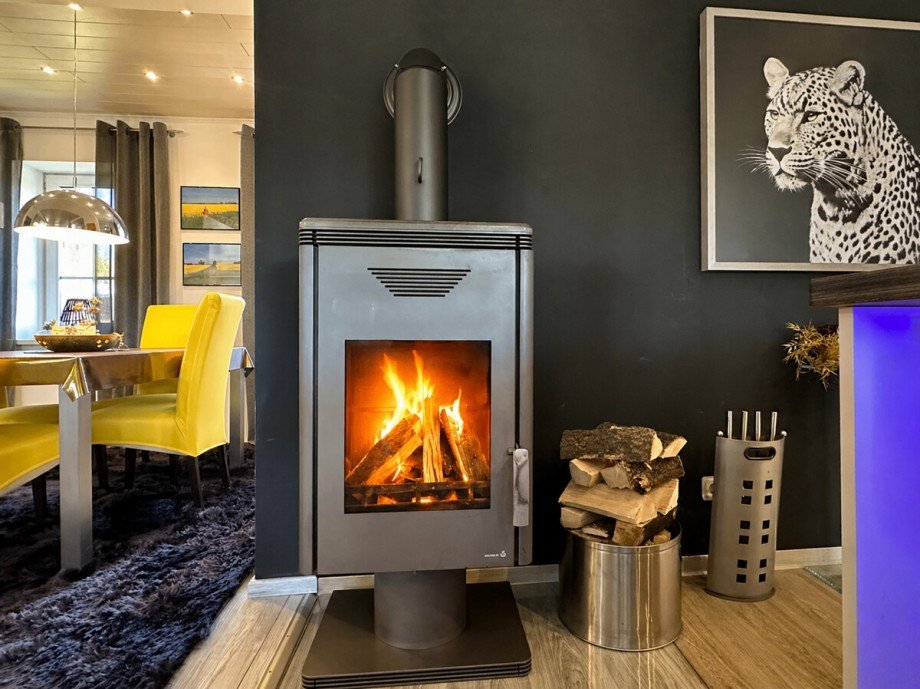 geschlossener Kamin Einfamilienhaus Blumenhagen