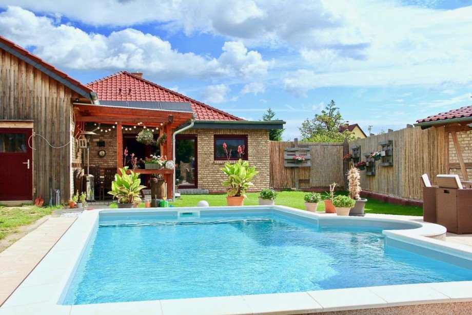 Blick zum Haus Einfamilienhaus L�cknitz