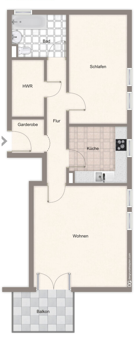  Etagenwohnung Neubrandenburg