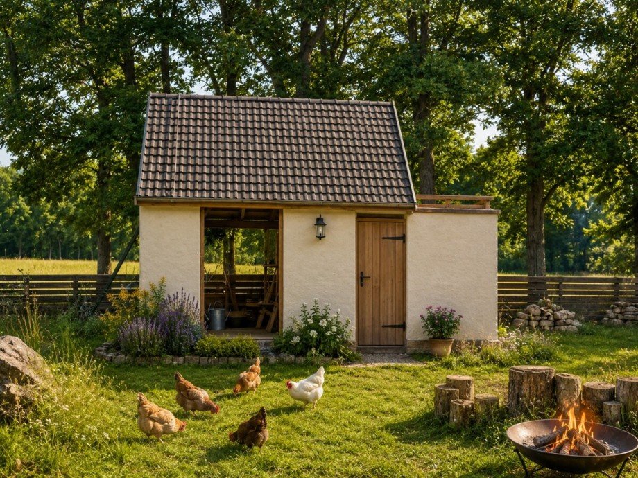 KI Gestaltungsvorschlag Ferienhaus Ahlbeck / Gegensee