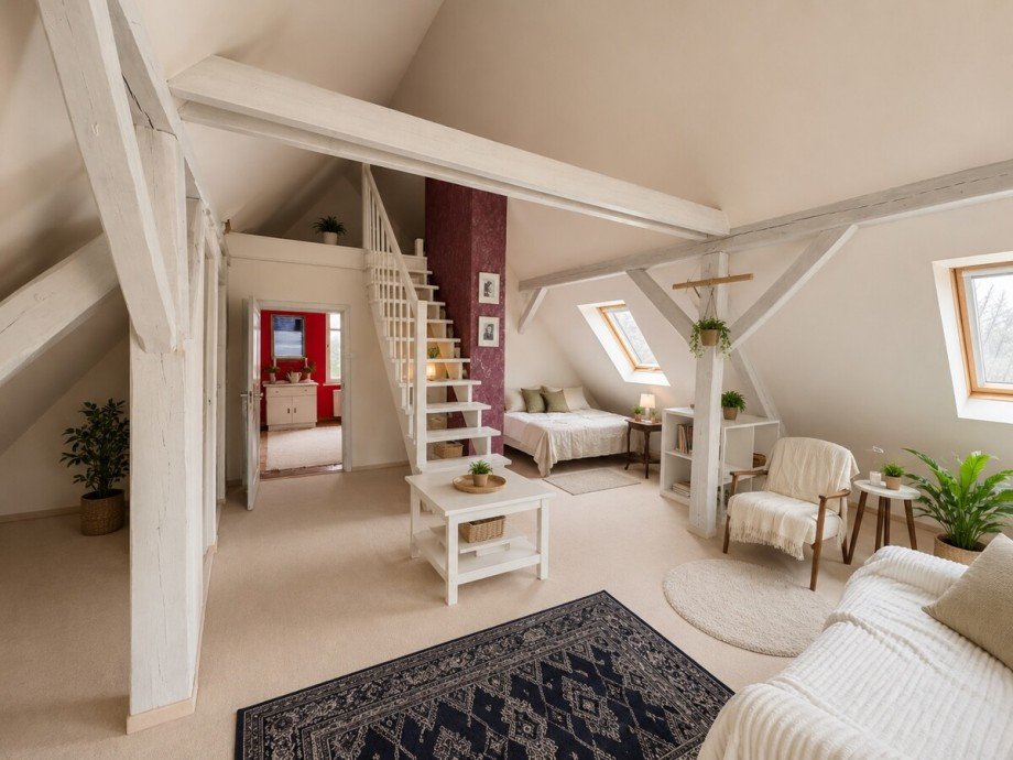 Zimmer im Dachgeschoss Einfamilienhaus Blankensee