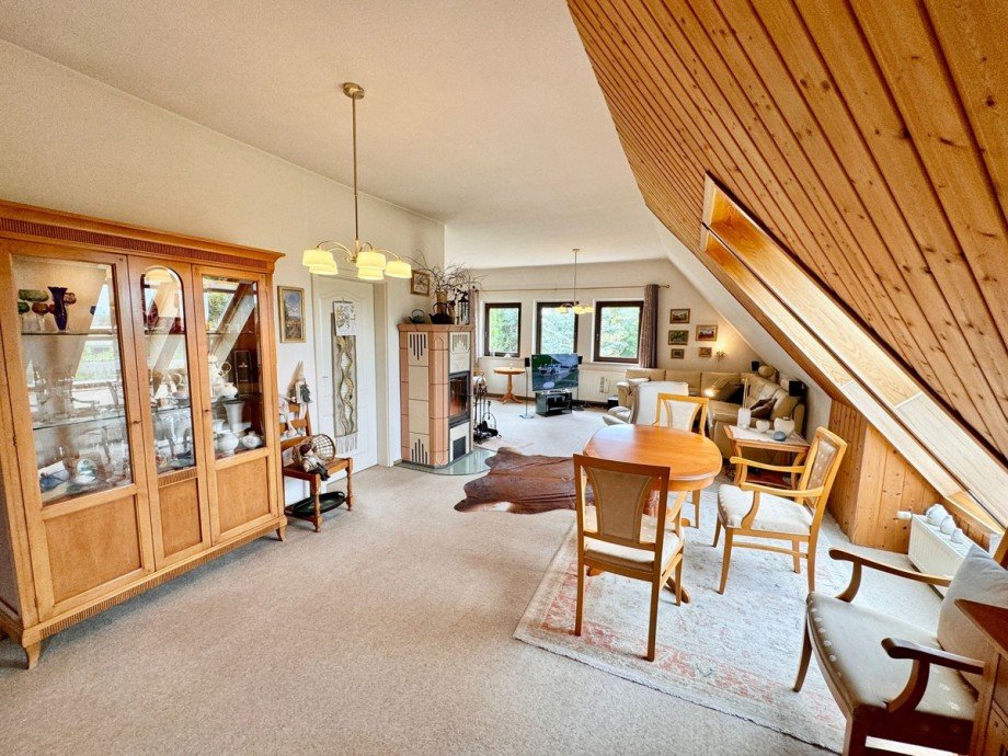 Blick von der K�che ins Wohnzimmer Haus Gro� Nemerow