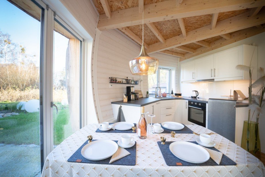 K�che offen gestaltet Ferienhaus Alt Rehse / Wustrow