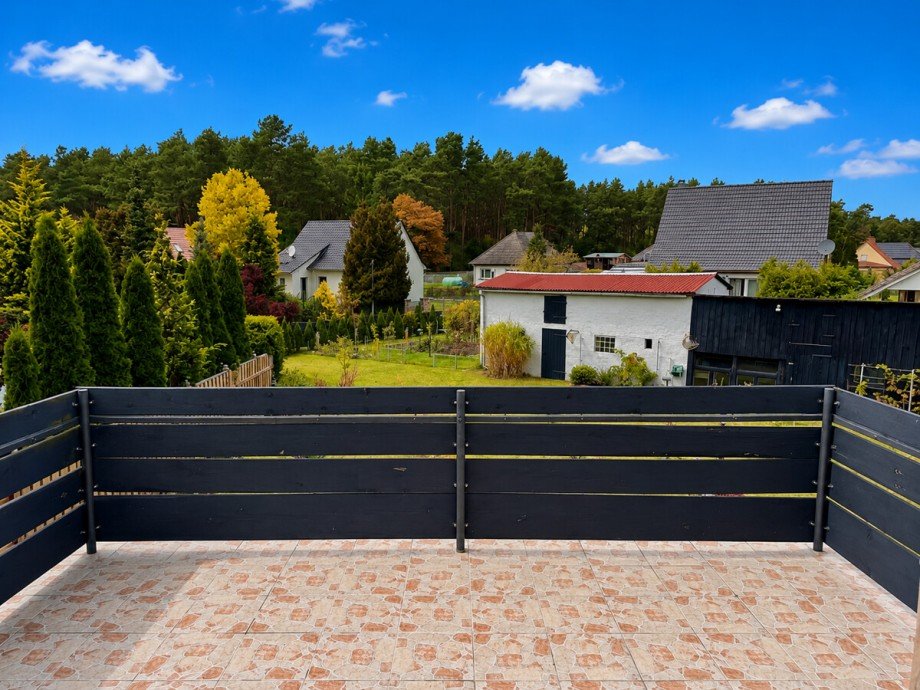 Aussicht Dachterrasse Doppelhaush�lfte Torgelow