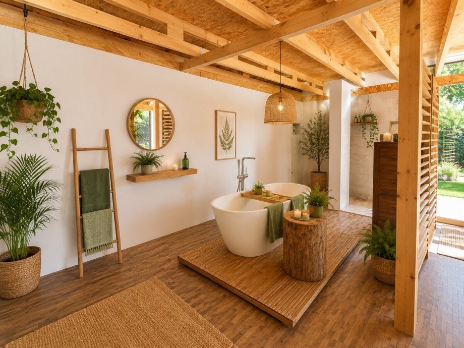 KI Gestaltungsvorschlag Ferienhaus Ahlbeck / Gegensee