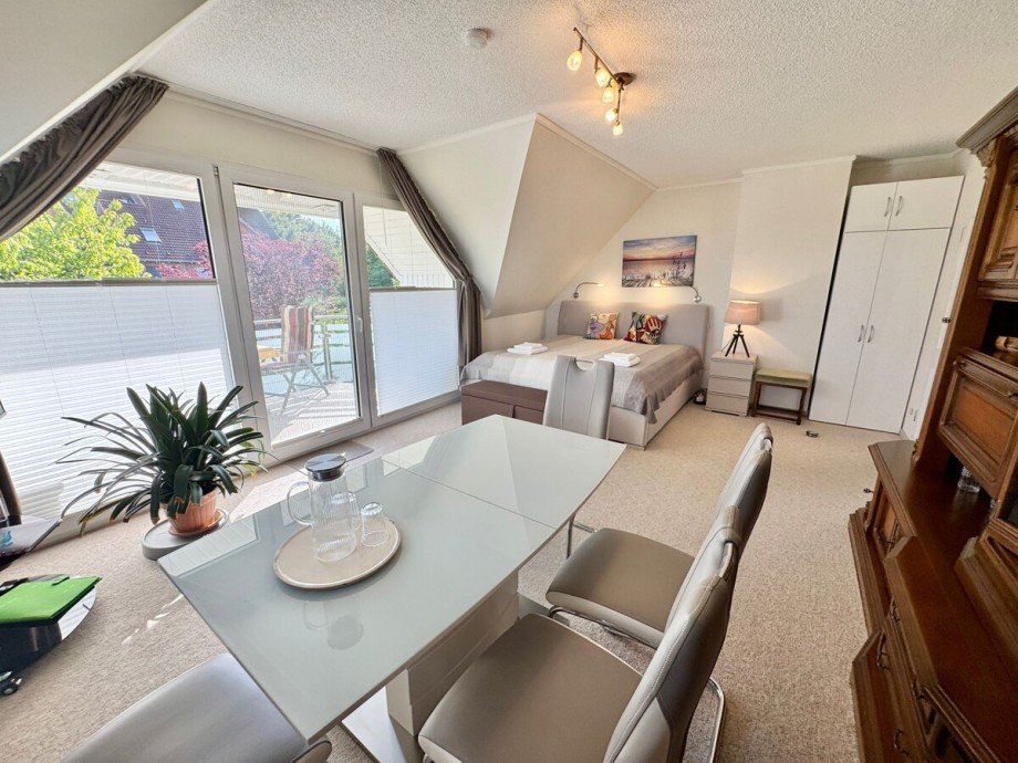 Wohnzimmer Einliegerwohnung Haus Neubrandenburg