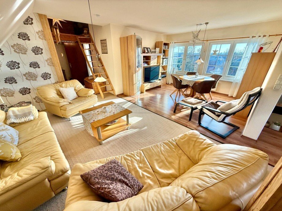 Wohnzimmer Doppelhaush�lfte Bassow