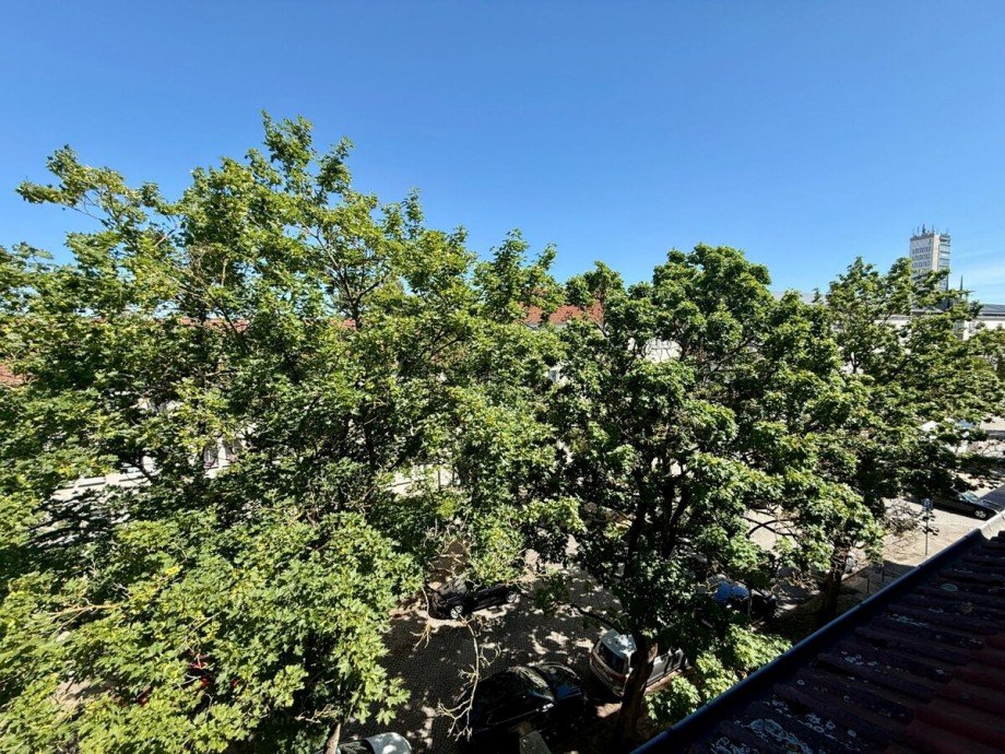 Ausblick K�che Kulturfinger Dachgeschosswohnung Neubrandenburg