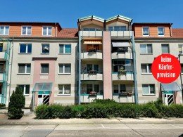 Hauptbild HORN IMMOBILIEN++ RESERVIERT! Neubrandenburg, 3-Raum Eigentumswohnung im EG mit Einbauk�che und Balkonverglasung