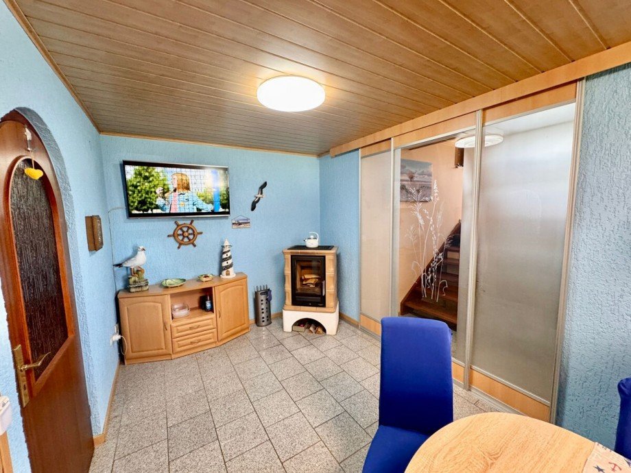 Essdiele mit Glas-Schiebet�r Einfamilienhaus Ueckerm�nde