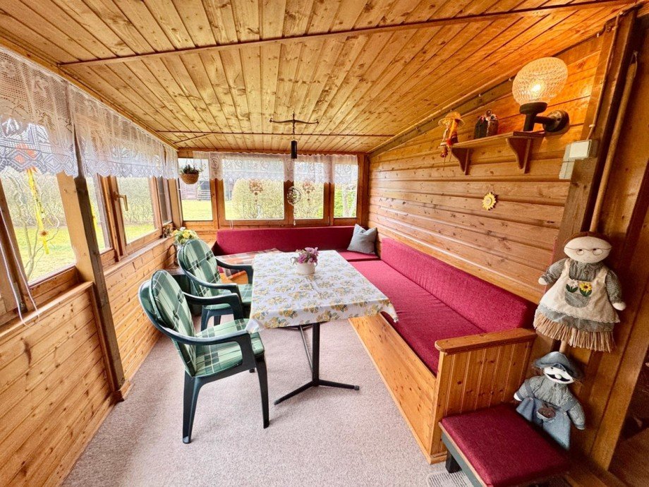 Veranda Ferienhaus Wokuhl-Dabelow / Carolinenhof