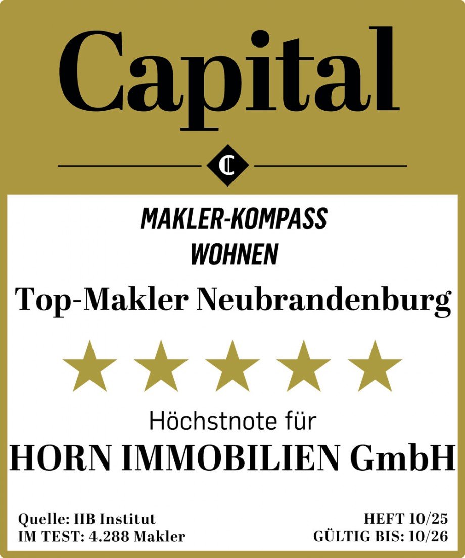 Auszeichnung als Top- Makler Haus Gartz (Oder)