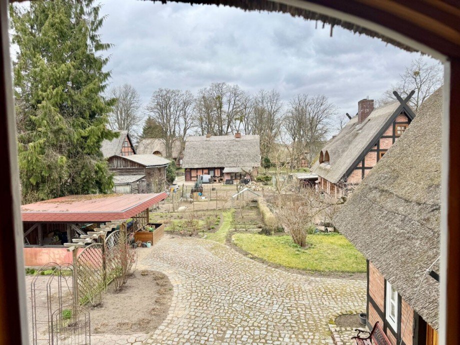 Blick aus dem Fenster Einfamilienhaus Alt Rehse