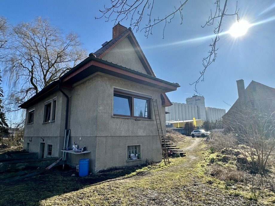 Hausansicht Hofseite Einfamilienhaus Pasewalk
