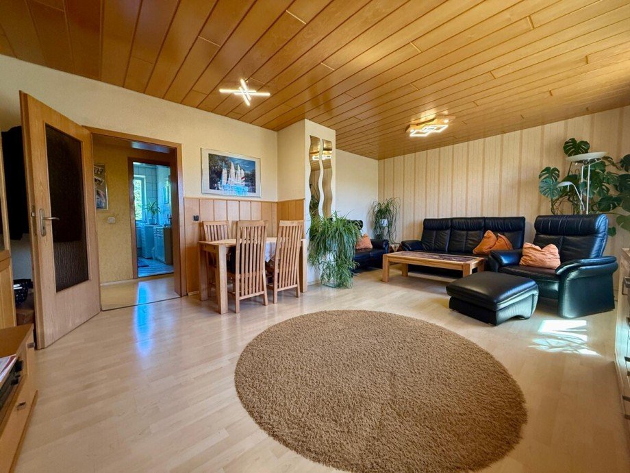 Wohnzimmer Dachgeschosswohnung Neubrandenburg