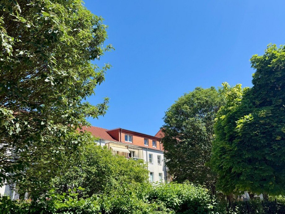 R�ckseite Dachgeschosswohnung Neubrandenburg