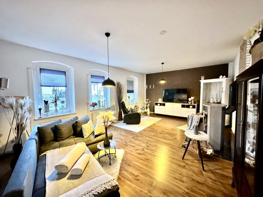 Wohnzimmer Doppelhaush�lfte Papendorf