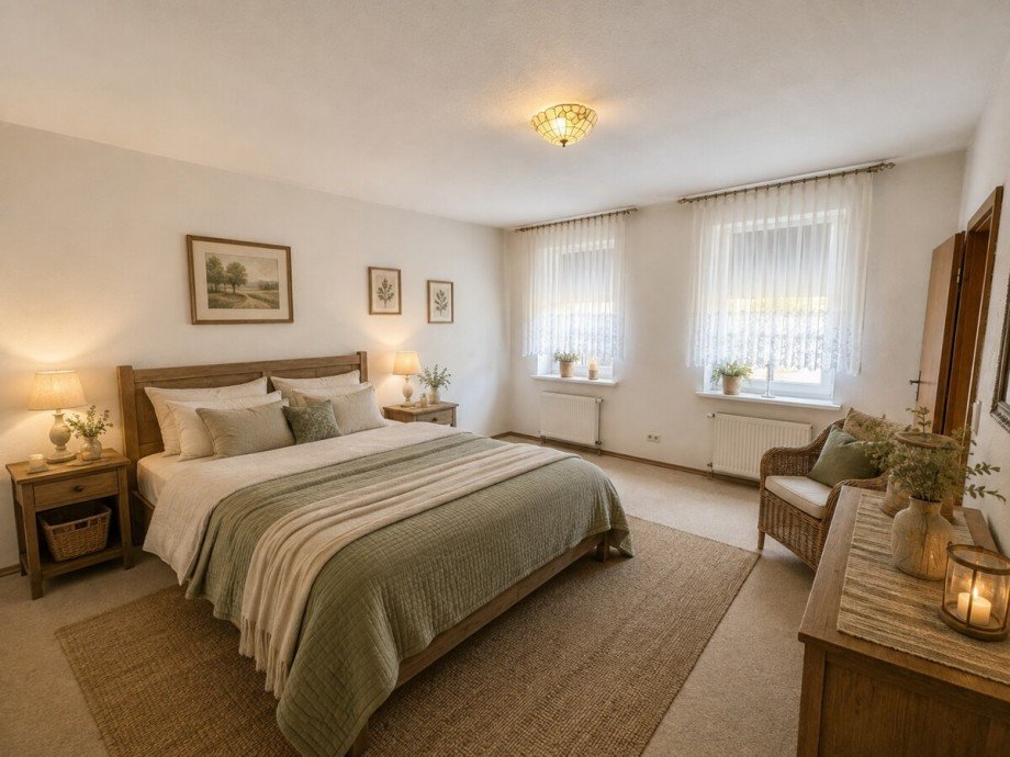 KI Schlafzimmer Doppelhaush�lfte Ramin