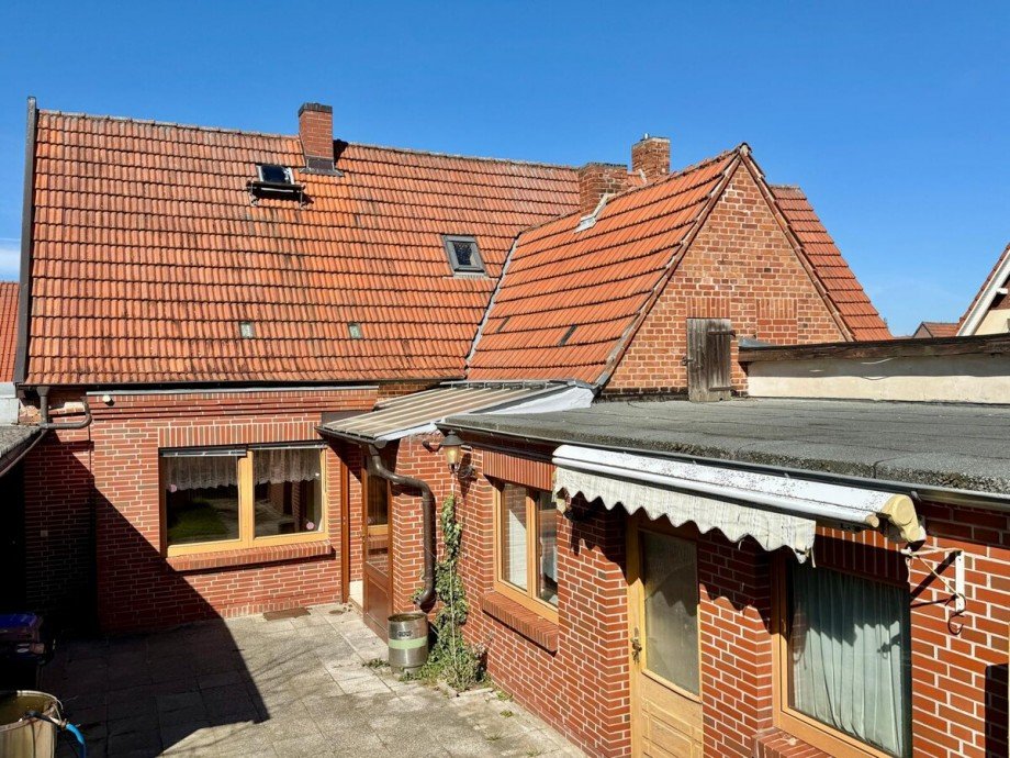 R�ckseite Doppelhaush�lfte Neubrandenburg